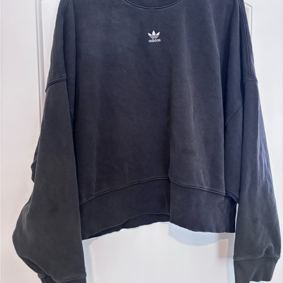 adidas Sweaters - Adidas Women's Charcoal Crew Neck Sweater